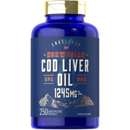 Carlyle Cod Liver Oil Softgels | 1245mg | 250 Count image {8}