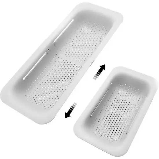 Collapsible Sink Colanders and Strainers Basket Over the Sink Colander Collapsible Colander Extendable Plastic Fruit image {7}