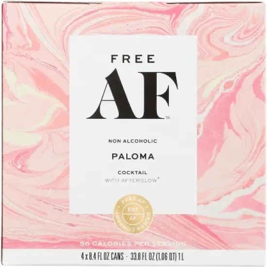 Free AF Cocktail Mixer Paloma - Case of 6 - 4 cans/8.4 fl oz. image {1}