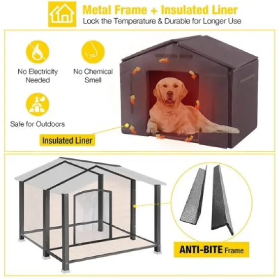 Aivituvin Waterproof Insulated Dog House| Liner Inside-AIR88-IN/89-IN image {1}