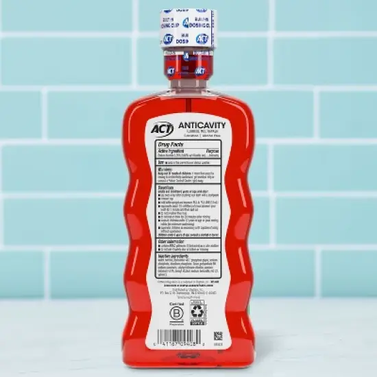ACT Mouthwash - Cinnamon - 18 fl oz image {1}