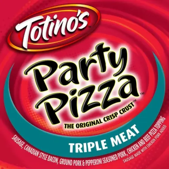 Totino's Triple Meat Party Frozen Pizza - 10.5oz image {1}