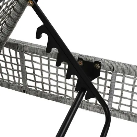 Outdoor Patio Rattan Daybed Sunbed with 5-Position Adjustable Backrest and Wheels image {14}