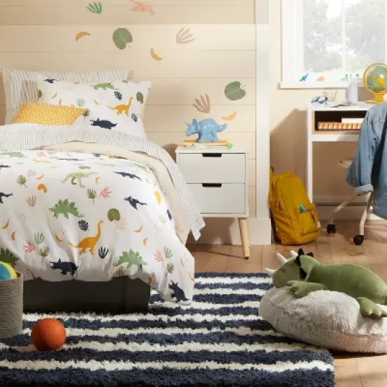 Faux Fur Floor Kids' Pillow Gray - Pillowfort&trade; image {5}