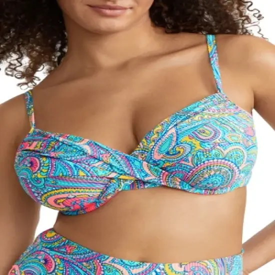 Sunsets Women's Paisley Pop Crossroads Underwire Bikini Top - 52D-PAIPO image {2}