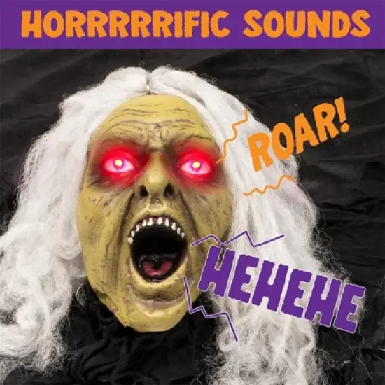 Joyfy Halloween Zombie Decoration Outdoor, Animated Groundbreaker Zombie Props for Halloween Haunted House, Lawn Yard, Graveyard Outside Decorations image {3}