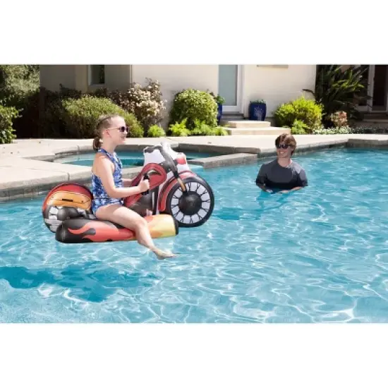 Poolmaster Motorcycle Inflatable Swimming Pool Float image {7}