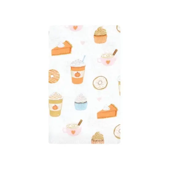 Hudson Baby Infant Girl Cotton Flannel Burp Cloths, Pumpkin Spice, One Size image {2}