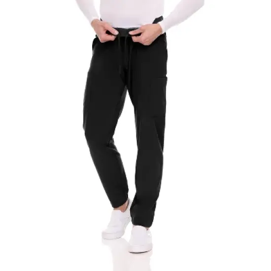 Medichic Men Scrubs Set - Stretch V-Neck Scrub Top with 7-Pocket Pants Workwear image {8}