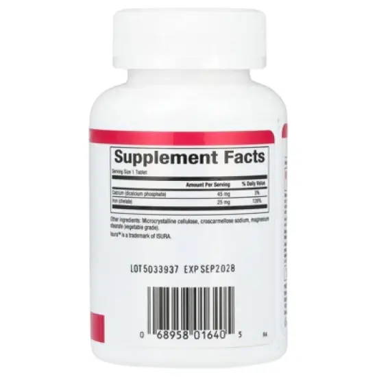 Natural Factors Iron Chelate, 25 mg, 90 Tablets image {1}