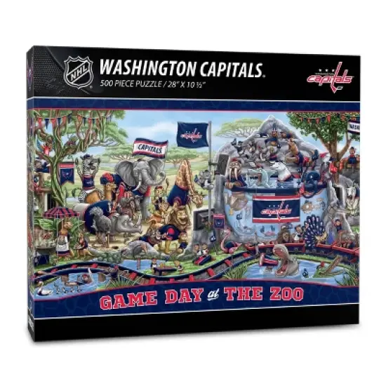 NHL Washington Capitals Game Day At The Zoo Puzzle - 500pc image {3}