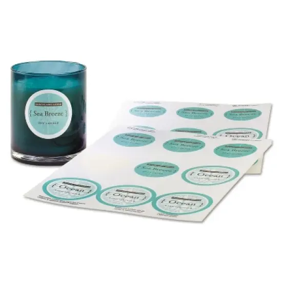 Avery Round True Print Labels 2 1/2" dia White 90/Pack 22830 image {1}