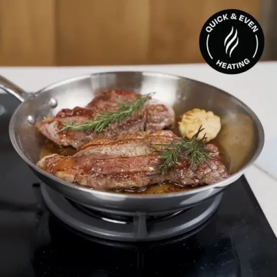 Guy Fieri's Flavortown 10.3" Stainless Steel Fry Pan image {4}