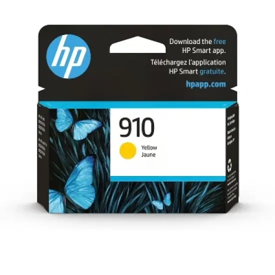 HP 910 Yellow Original Ink Cartridge, ~315 pages, 3YL60AN#140 image {7}