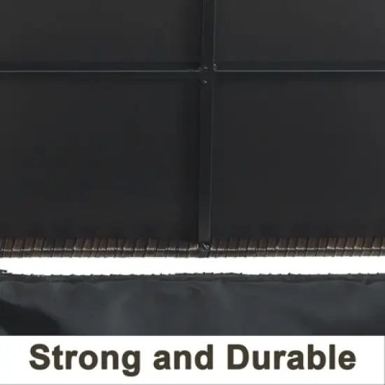 Belord 8PCS Outdoor Patio Furniture Set, All Weather Outdoor Sectional Set with Storage Box, L-Shape Sectional Sofa, Swivel Patio Chair, Coffee Table image {12}