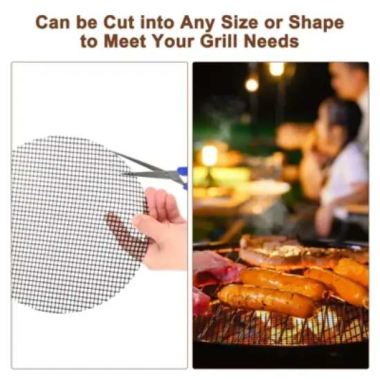 Unique Bargains M Reusable Nonstick Grilling Outdoor Grill Mat image {3}