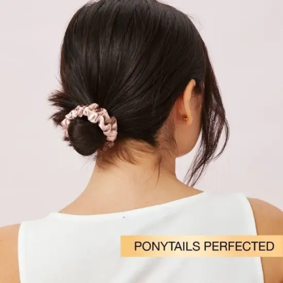 sc&uuml;nci Classic Comfort Mini Satin Scrunchies - Pinks/Tans - All Hair - 5pcs image {2}