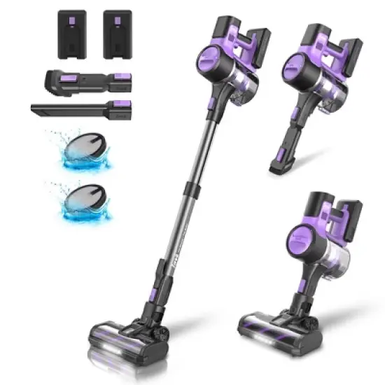 INSE S10P Cordless Vacuum with 2 Batteries Powerful Suction image {7}