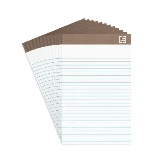 Staples Notepads 5" x 8" Narrow White 50 Sheets/Pad 12 Pads/PK (18592STP) TR58181/18592 image {8}
