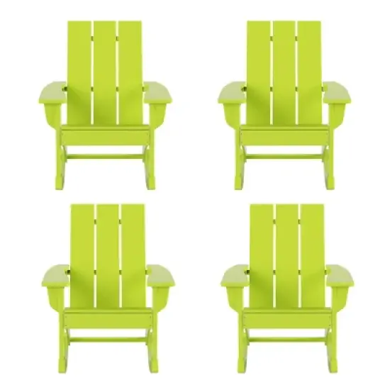 WestinTrends  Modern Adirondack Outdoor Rocking Chair (Set of 4) image {14}
