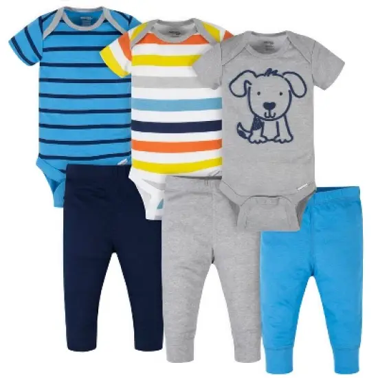 Onesies&reg; Brand Baby Boys' Bodysuits & Pants 6-Piece Set image {10}