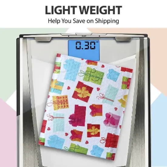 Fosmon 6.5 x 10 - #0 Gift Wrap Birthday Holiday Poly Bubble Mailer, Lightweight Water/Dust/Shock/Tear Resistant Padded Shipping Envelopes image {2}