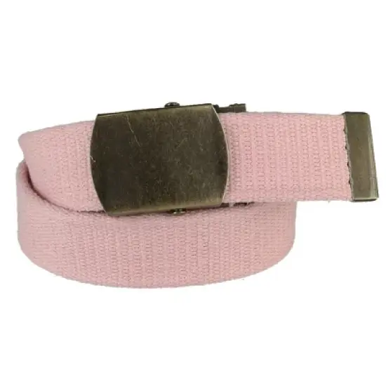 CTM Cotton Web 1.5 Inch Adjustable Military Buckle Belt image {5}