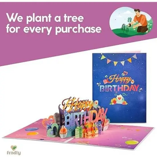 Paper Love Frndly 3D Happy Birthday Pop Up Card image {7}
