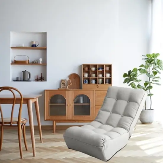 Single sofa reclining chair Japanese chair lazy sofa tatami balcony reclining chair leisure sofa adjustable chair image {14}