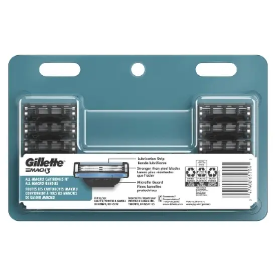 Gillette Mach3 Men's Razor Blade Refills image {7}