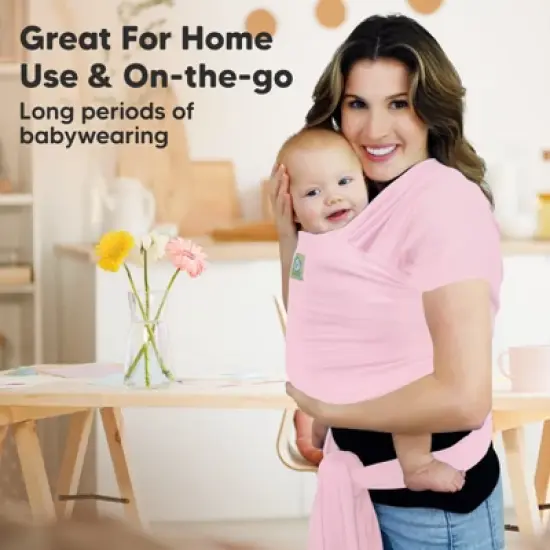 Original Baby Wraps Carrier, Baby Sling Carrier, Stretchy Infant Carrier for Newborn, Toddler image {7}