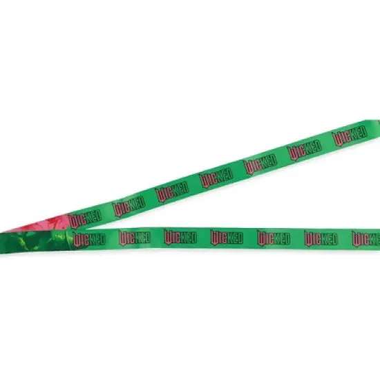 Wicked Brakeaway Lanyard Elphaba Glinda Badge ID Holder With 1 1/2" Rubber Charm Multicolored image {4}