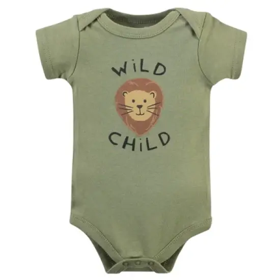 Hudson Baby Infant Boy Cotton Bodysuits, Safari Life image {7}