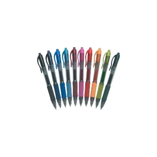 Zebra Sarasa Retractable Gel Pen Assorted Ink Medium 10/Pack 46881 image {1}