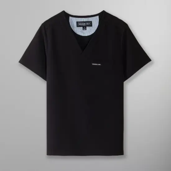 Members Only Bari Women's V-Neck Single Pocket Scrub Top image {8}