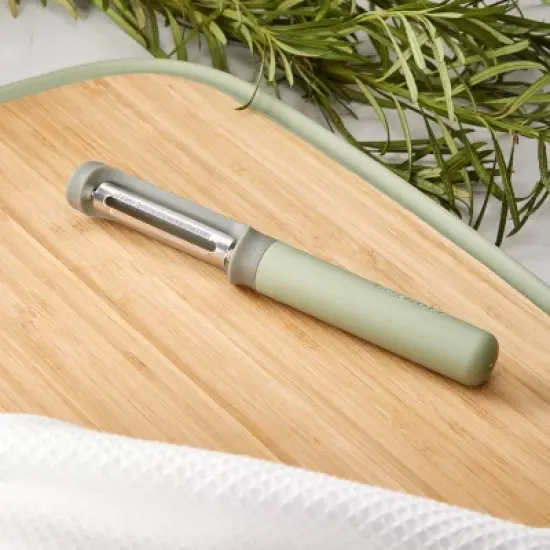 BergHOFF Balance Stainless Steel Straight Peeler 6.75", Recycled Material image {9}