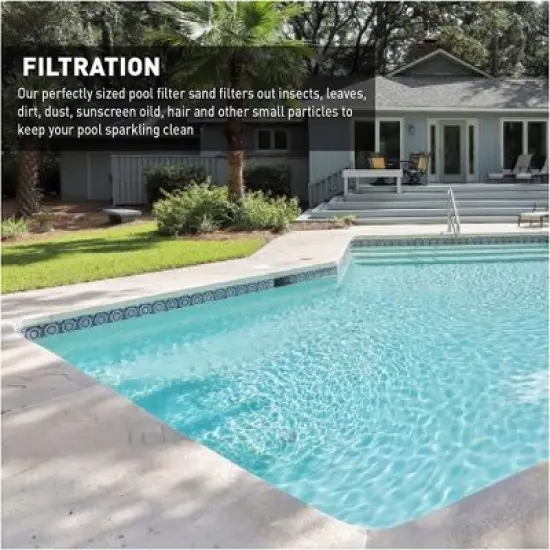Palmetto Filter Sand for Residential and Commercial Pool Sand Filters for Removing Leaves, Dirt, Dust, and Small Particles, 50 Pound Bag image {4}