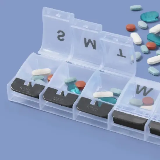 Push Button Pill Planner - XL - up&up&trade; image {1}