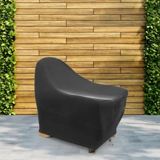 KHOMO GEAR Premium Adirondack Patio Chair Cover &ndash; Black, Durable, Weatherproof, UV Resistant, Protection from Rain & Dust image {8}