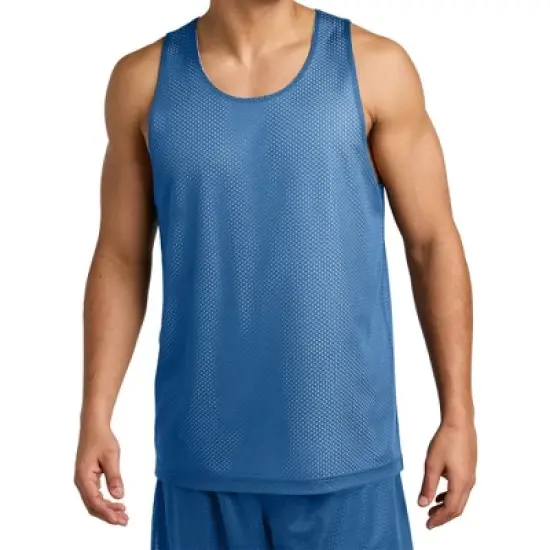 Mafoose Men's PosiCharge Reversible Mesh Moisture-Wicking Double-Layer Tank image {6}
