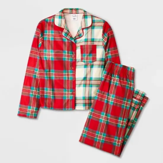 Girls' 2pc Flannel Long Sleeve Coat Pajama Set - art class&trade; image {5}