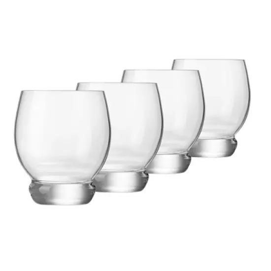 Luigi Bormioli Backdoor 20's DOF Whiskey Glasses - Set of 4, 15.25 Oz. Tumblers - Crafted in Italy with Ultra-Clear & Durable Lead-Free Crystal image {6}