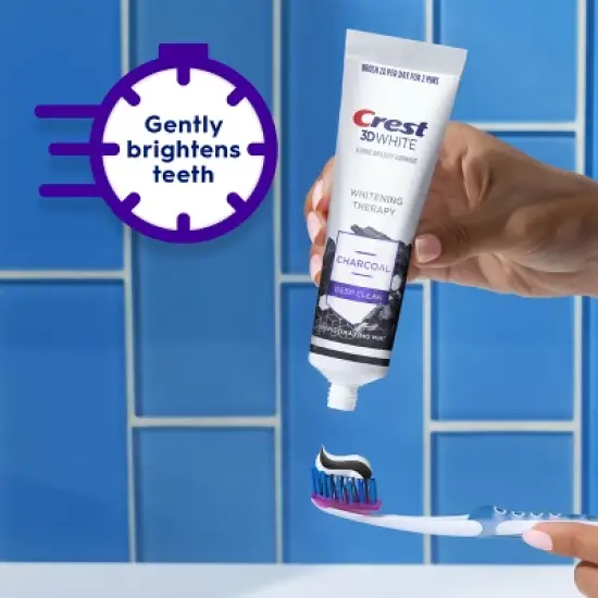 Crest 3D Whitening Therapy Charcoal Deep Clean Toothpaste - 4.6oz image {5}