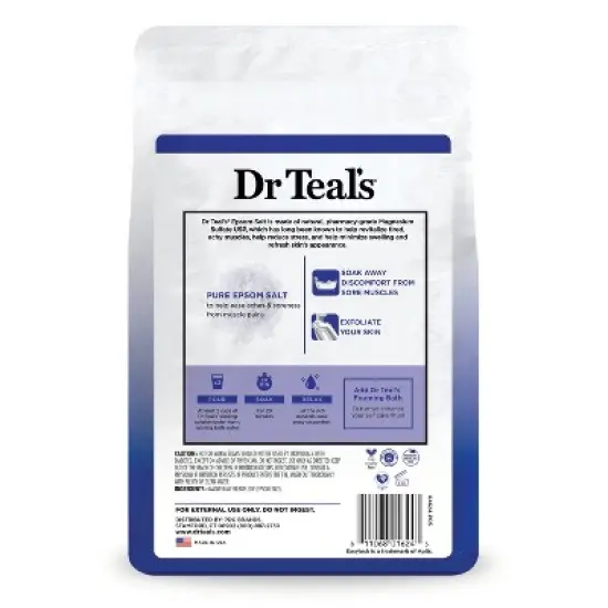 Dr Teal's Epsom Salt Magnesium Soak - Fragrance-Free - 4 lbs image {1}