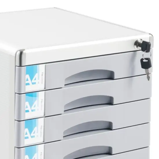 YIYIBYUS Labelling 7-tier Document Storage Box, Desktop Drawer Organizer image {5}