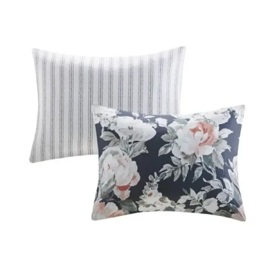 Sorrel 8pc Cotton Printed Reversible Comforter Set image {17}