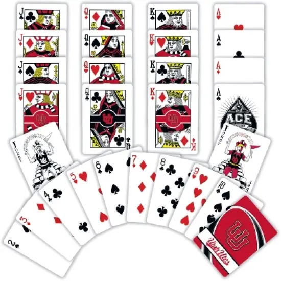 MasterPieces Officially Licensed NCAA Utah Utes Playing Cards - 54 Card Deck for Adults image {2}