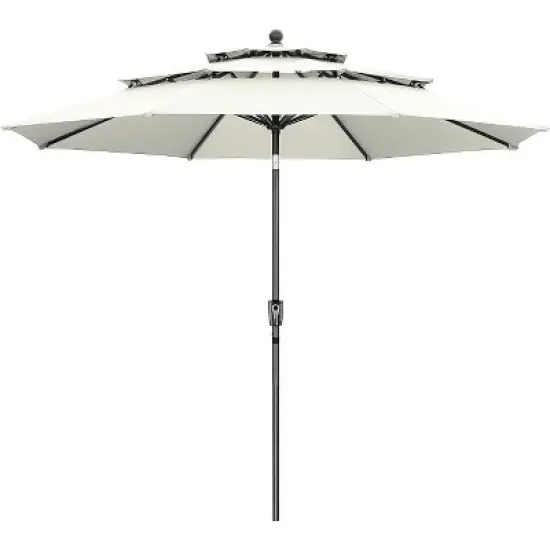 Ainfox 10FT 3 tier vented Outdoor Table Umbrella image {8}