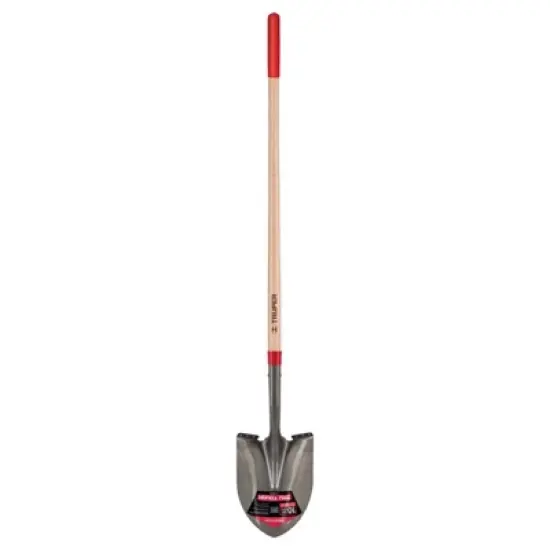 Truper Tru-Tough 58.25 in. Steel Round Digging Shovel Wood Handle  - Case of 6 image {1}
