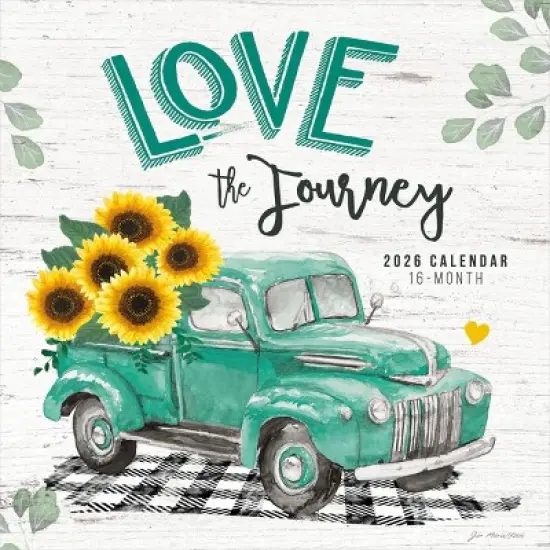 Hopper Studio Love the Journey 2026 12"x24" Hanging Square Wall Calendar Plastic-Free image {9}